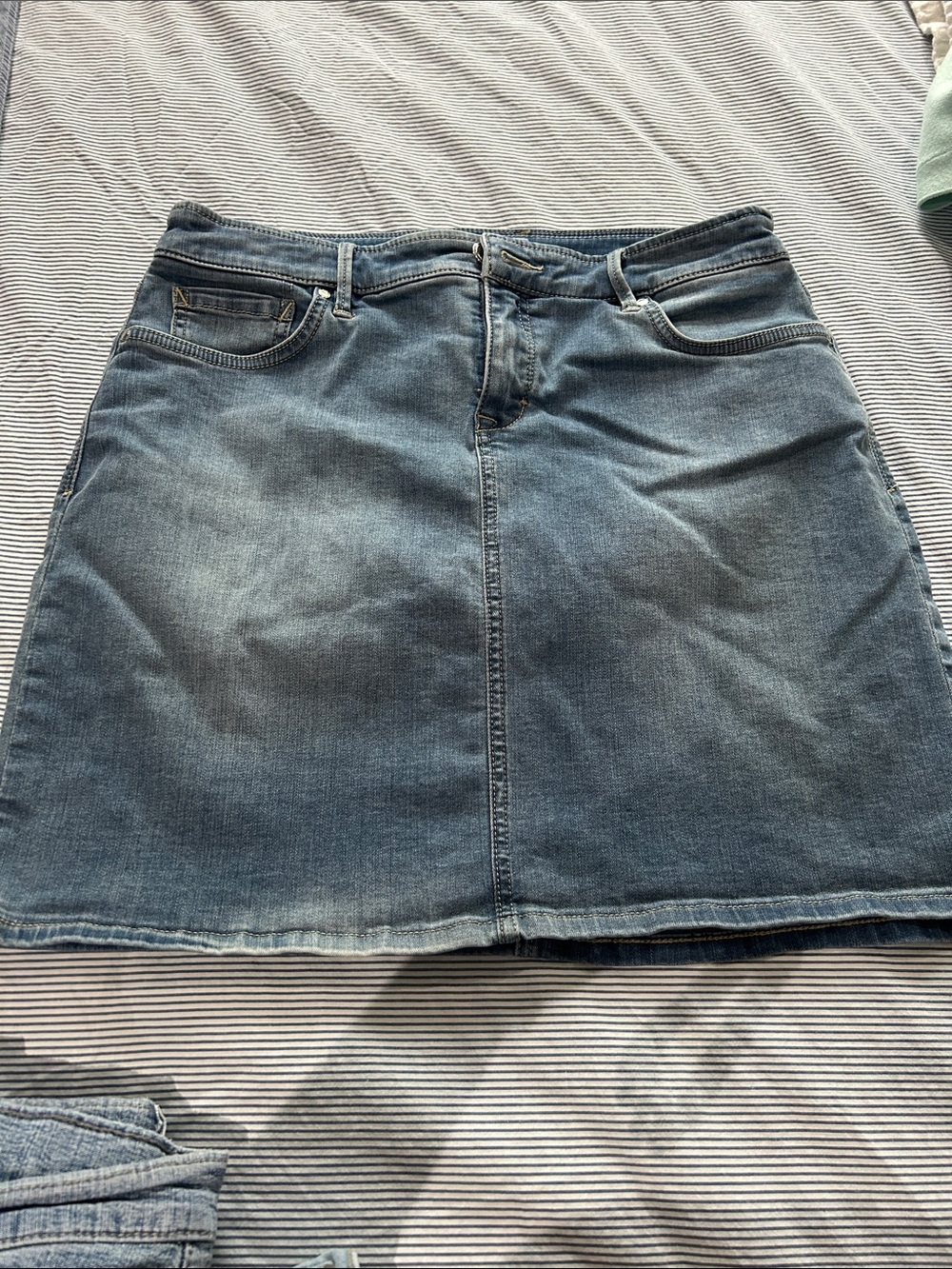 Tommy Bahama Blue Denim Mini Skirt